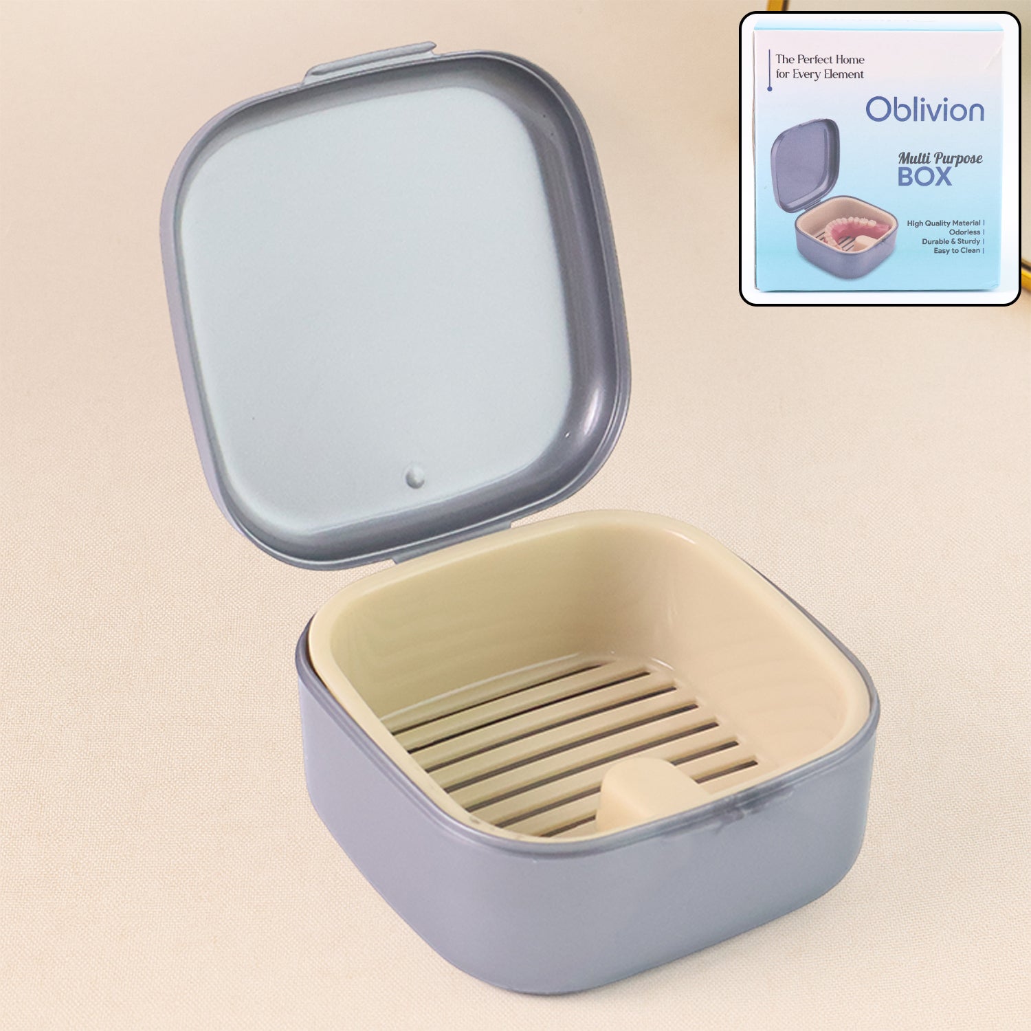 Oblivion Teeth Storage Box with Lid and Inner Tray Oblivion Teeth Storage Box with Lid and Inner Tray